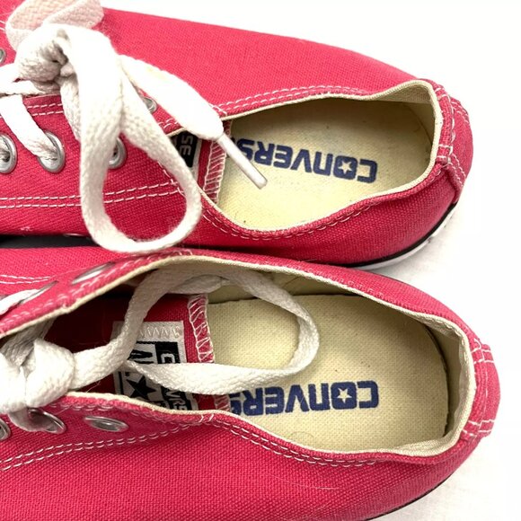 Womens Size 8 Pink Low Top Converse Sneakers‎ - Picture 5 of 9